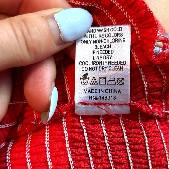 Lost + Wander Still On Vacay Mini Dress Red Sleeveless Size XS Tropical Print - Picture 14 of 15